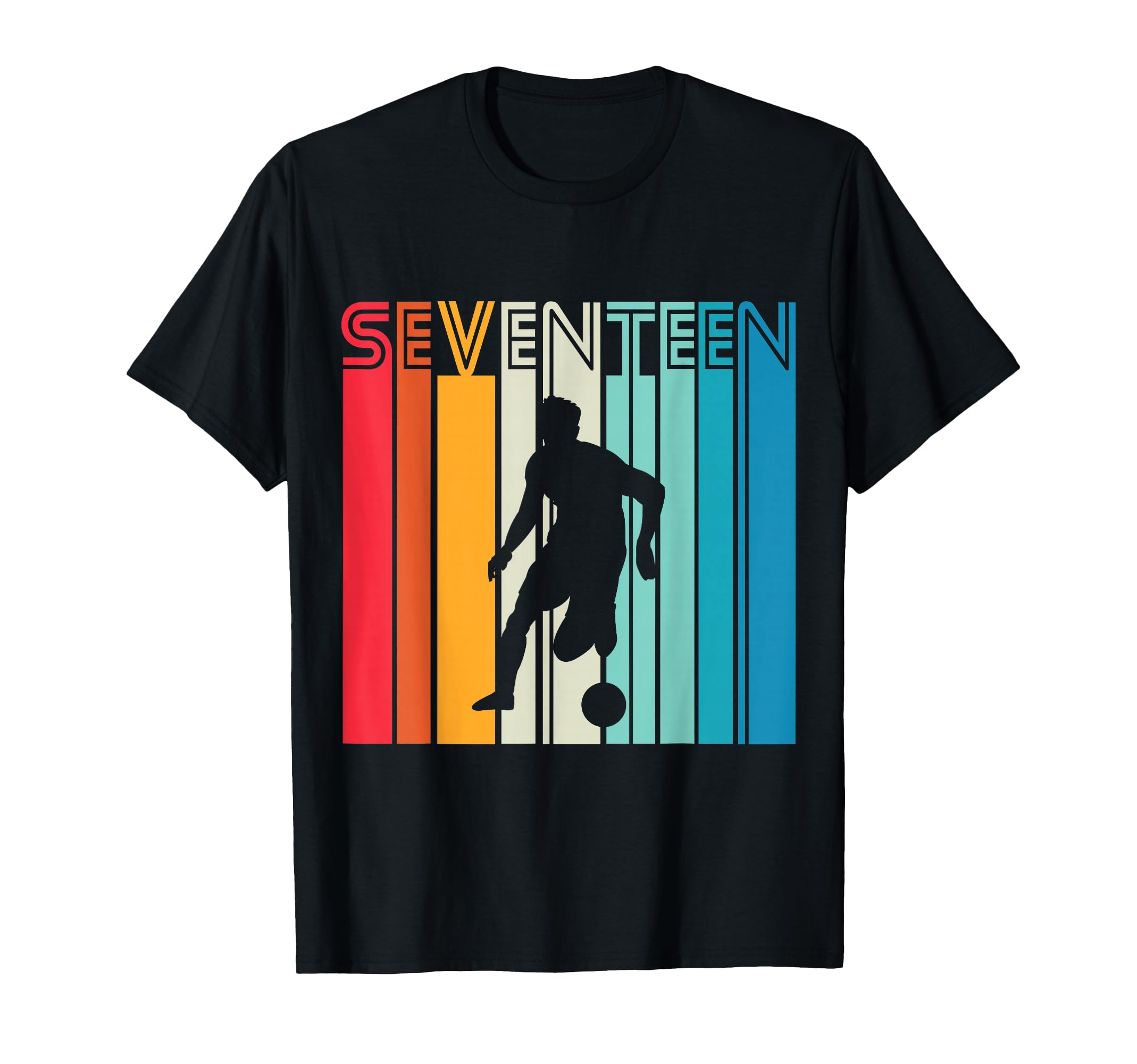 17 Years Soccer Gift 17Th Birthday T-Shirt - Unique Graphic Men Women - T-Shirt, Sweatshirt, Hoodie