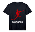 Morroco Moroccan Soccer Player T-Shirt - Aesthetic Graphic Men Women - T-Shirt, Sweatshirt, Hoodie