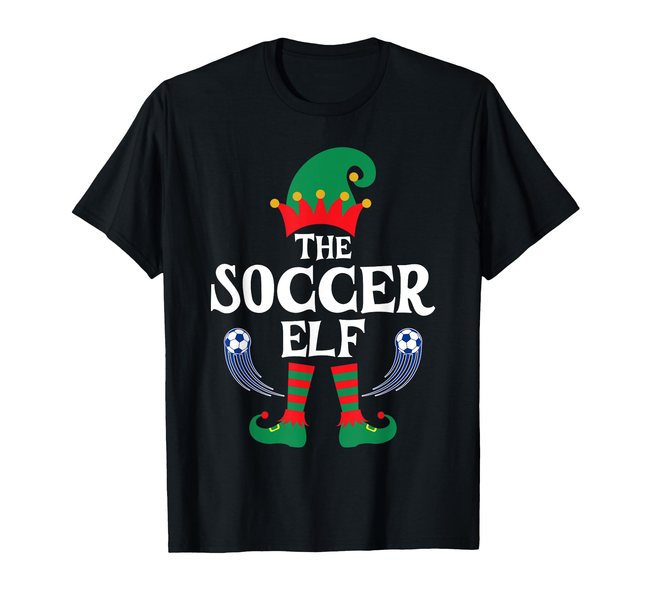 Soccer Elf Family Matching Party T-Shirt - Graphic Print Men Women - T-Shirt, Sweatshirt, Hoodie