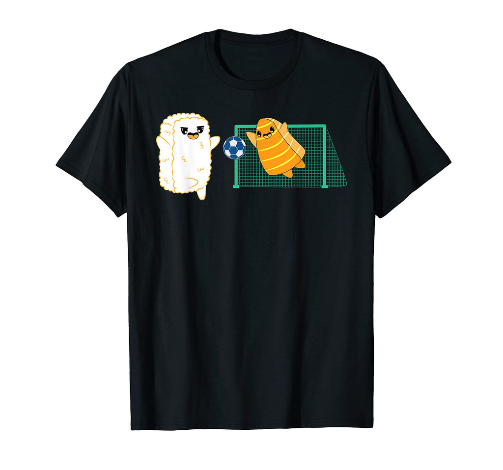 Rice And Fish Playing Soccer Nigiri T-Shirt - Streetwear Style for Adults - T-Shirt, Sweatshirt, Hoodie