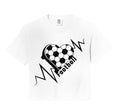 Love Football Heartbeat Soccer Pulse T-Shirt - Aesthetic Graphic Unisex - T-Shirt, Sweatshirt, Hoodie