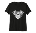 Heart Shaped Soccer Ball Pattern Tri T-Shirt - Minimalist Print for Adults - T-Shirt, Sweatshirt, Hoodie