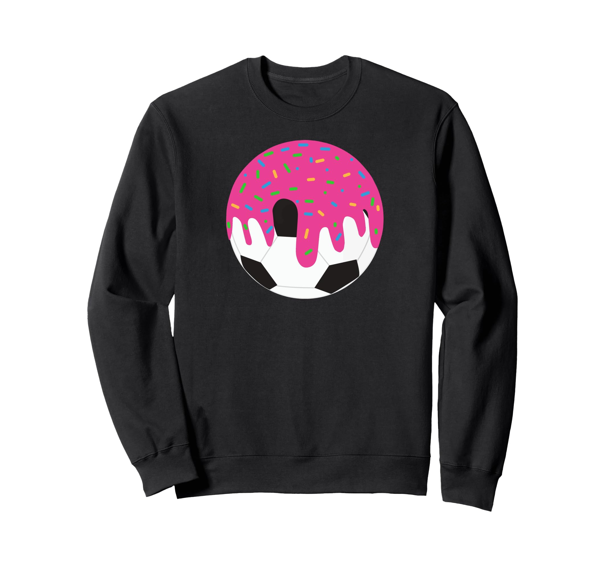 Funny Soccer Ball Ice Cream Drip Sweatshirt - Custom Art Print Men Women - T-Shirt, Sweatshirt, Hoodie