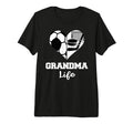 Grandma Life Heart Funny Soccer T-Shirt - Minimalist Print for Adults - T-Shirt, Sweatshirt, Hoodie