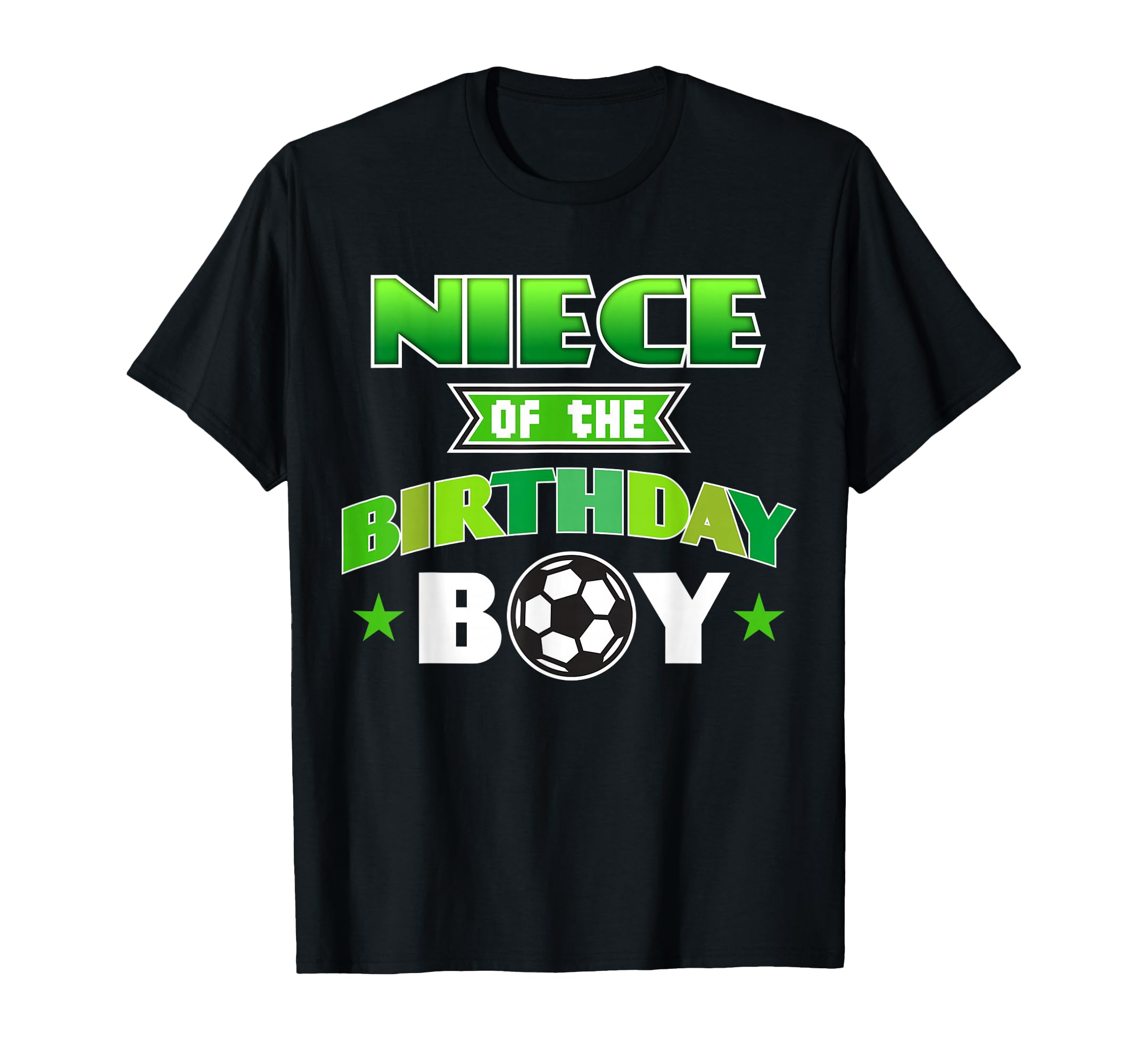 Niece Birthday Soccer Party Family T-Shirt - Minimalist Print for Adults - T-Shirt, Sweatshirt, Hoodie