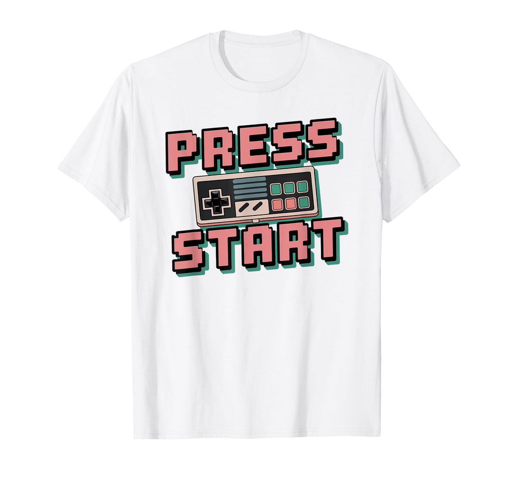 Gaming Press Start Gaming Arcade T-Shirt - Streetwear Style for Adults - T-Shirt, Sweatshirt, Hoodie