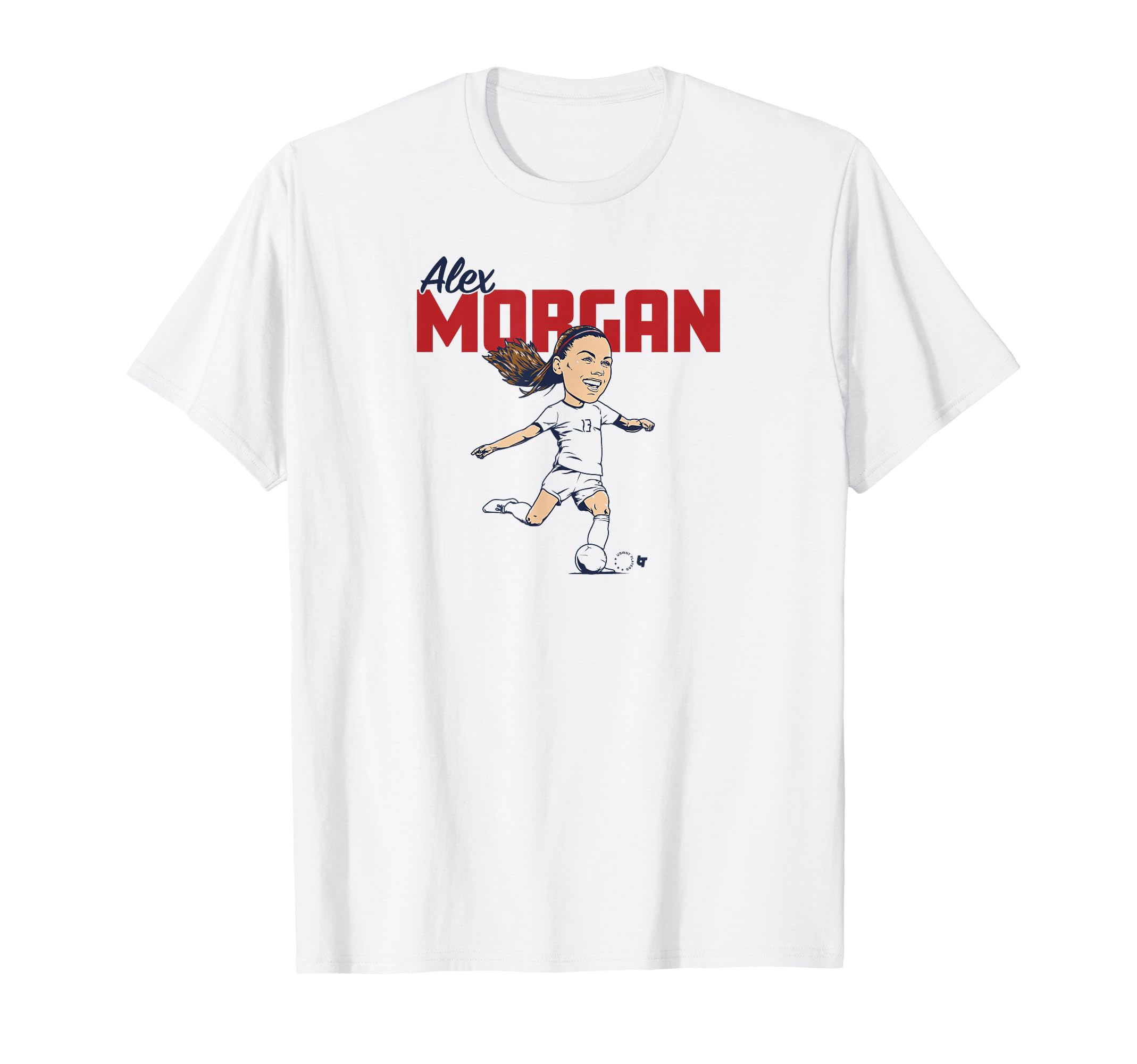 Alex Morgan Caricature Uswnt Players T-Shirt - Minimalist Print for Adults - T-Shirt, Sweatshirt, Hoodie