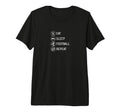 Eat Sleep Football Repeat Soccer Player T-Shirt - Trendy Graphic Unisex - T-Shirt, Sweatshirt, Hoodie