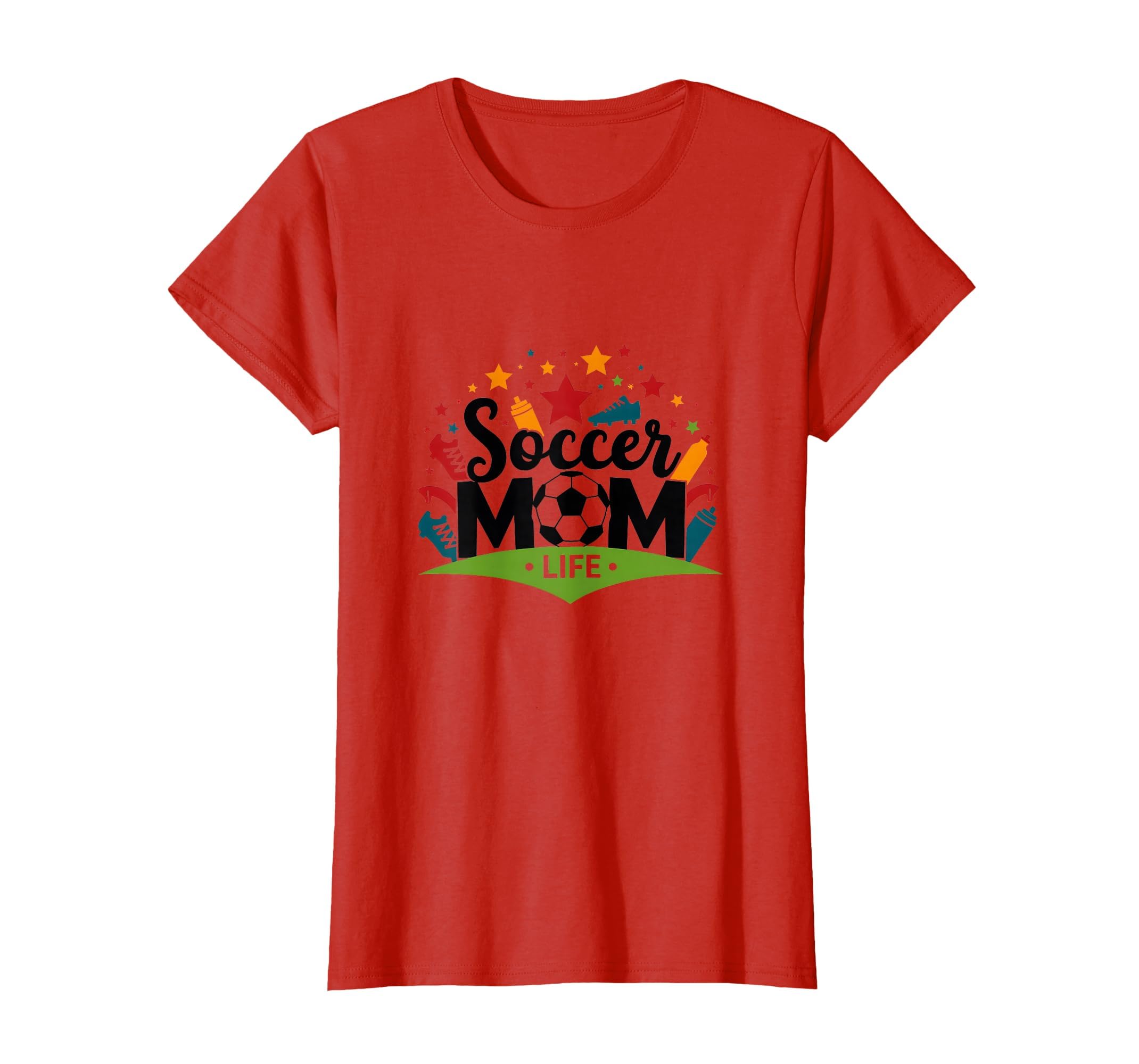 Soccer Mom Life Womens Sports Parent T-Shirt - Custom Art Print for Adults - T-Shirt, Sweatshirt, Hoodie
