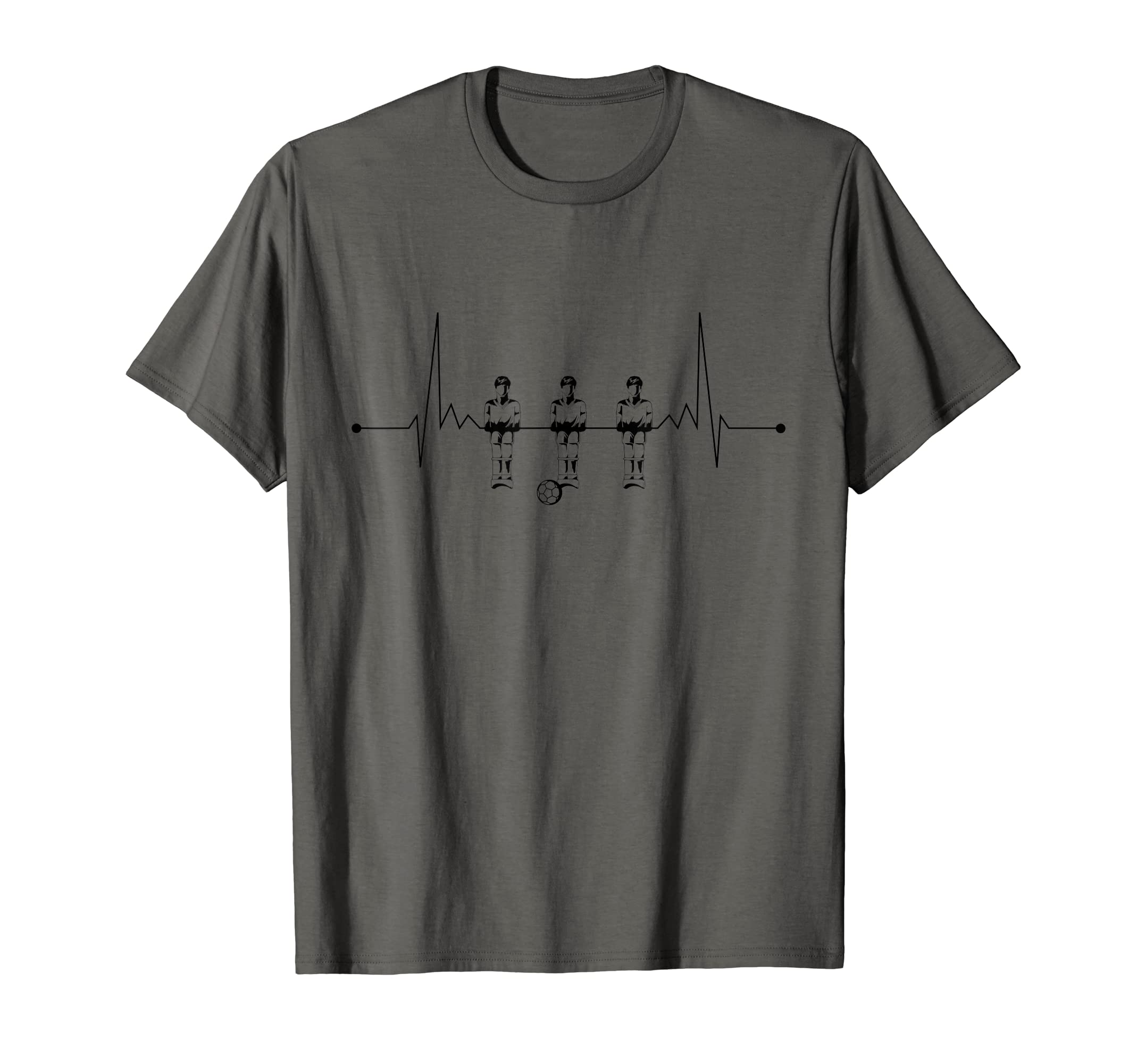 Foosball Player Heartbeat Table T-Shirt - Fun Novelty Design Men Women - T-Shirt, Sweatshirt, Hoodie
