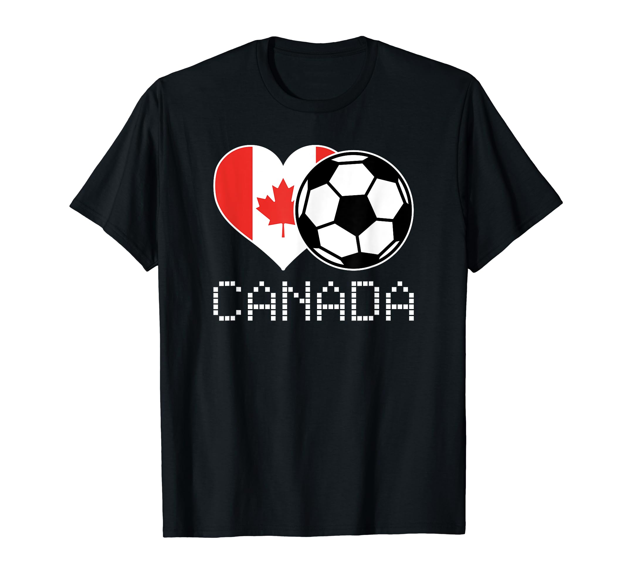 Canada Soccer Canadian Flag Love Country T-Shirt - Graphic Print Unisex - T-Shirt, Sweatshirt, Hoodie