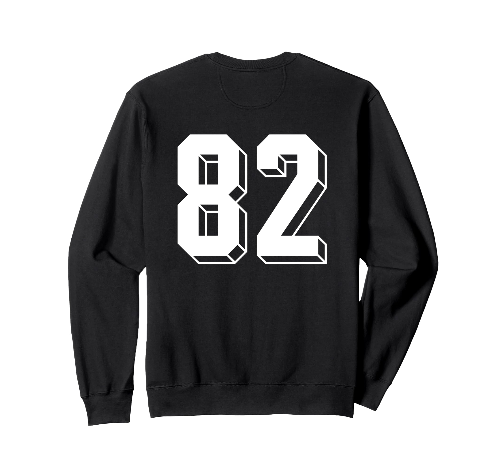 Number 82 Backside 80S 90S Team Sweatshirt - Fun Novelty Design Unisex - T-Shirt, Sweatshirt, Hoodie