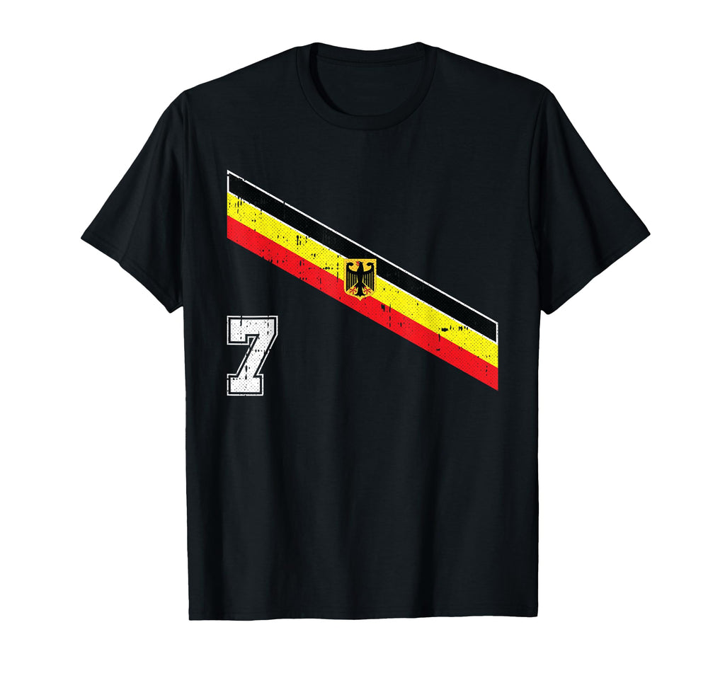 German Soccer Number 7 T-Shirt - Casual Everyday Wear Men Women - T-Shirt, Sweatshirt, Hoodie