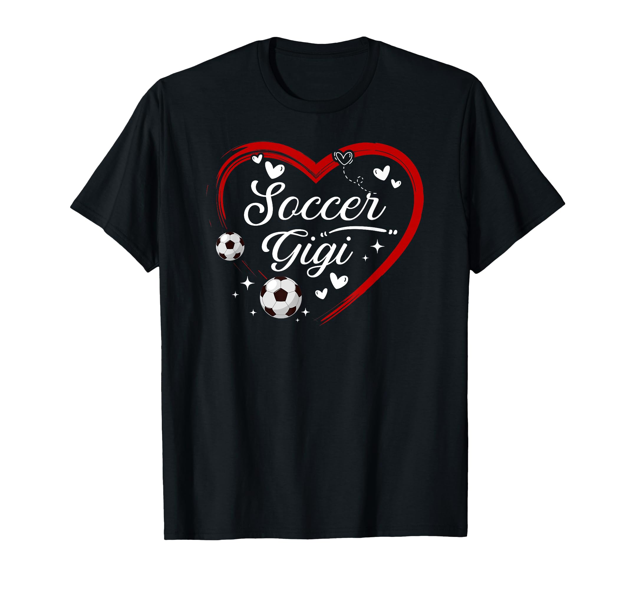 Soccer Gigi Grandma Heart Gigi T-Shirt - Aesthetic Graphic Men Women - T-Shirt, Sweatshirt, Hoodie