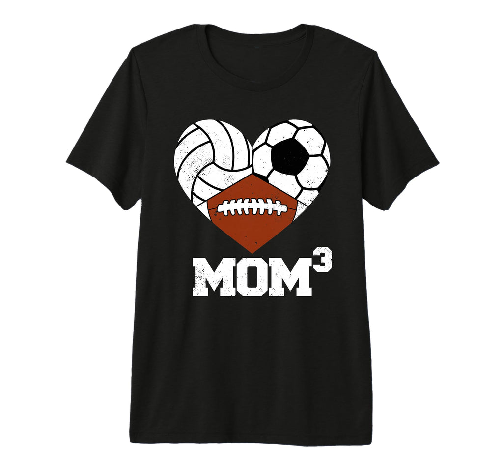 Mom Cubed Mom3 Mom Three Volleyball T-Shirt - Aesthetic Graphic Men Women - T-Shirt, Sweatshirt, Hoodie