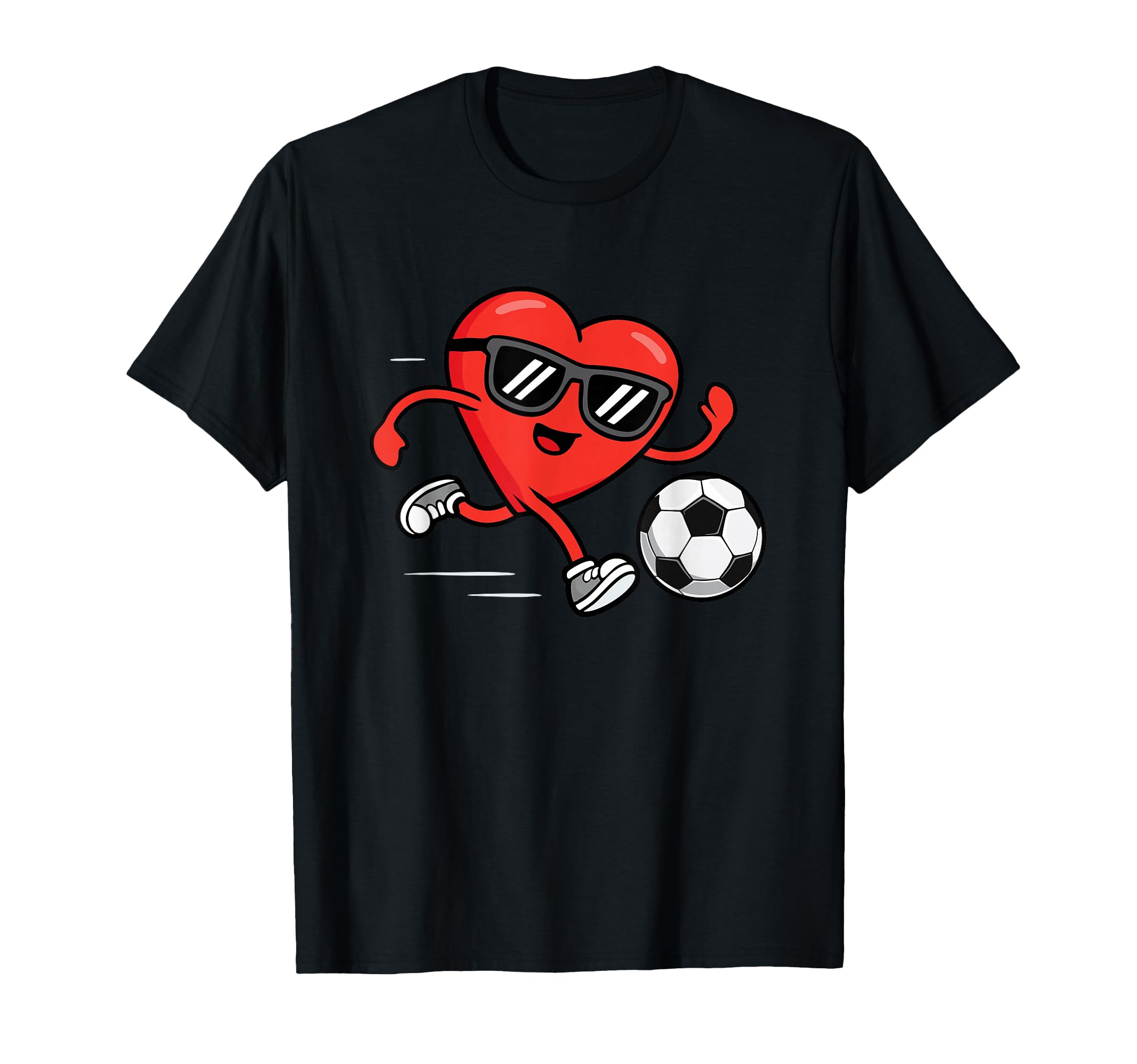 Funny Soccer Valentines Day Heart Mens T-Shirt - Trendy Graphic Men Women - T-Shirt, Sweatshirt, Hoodie