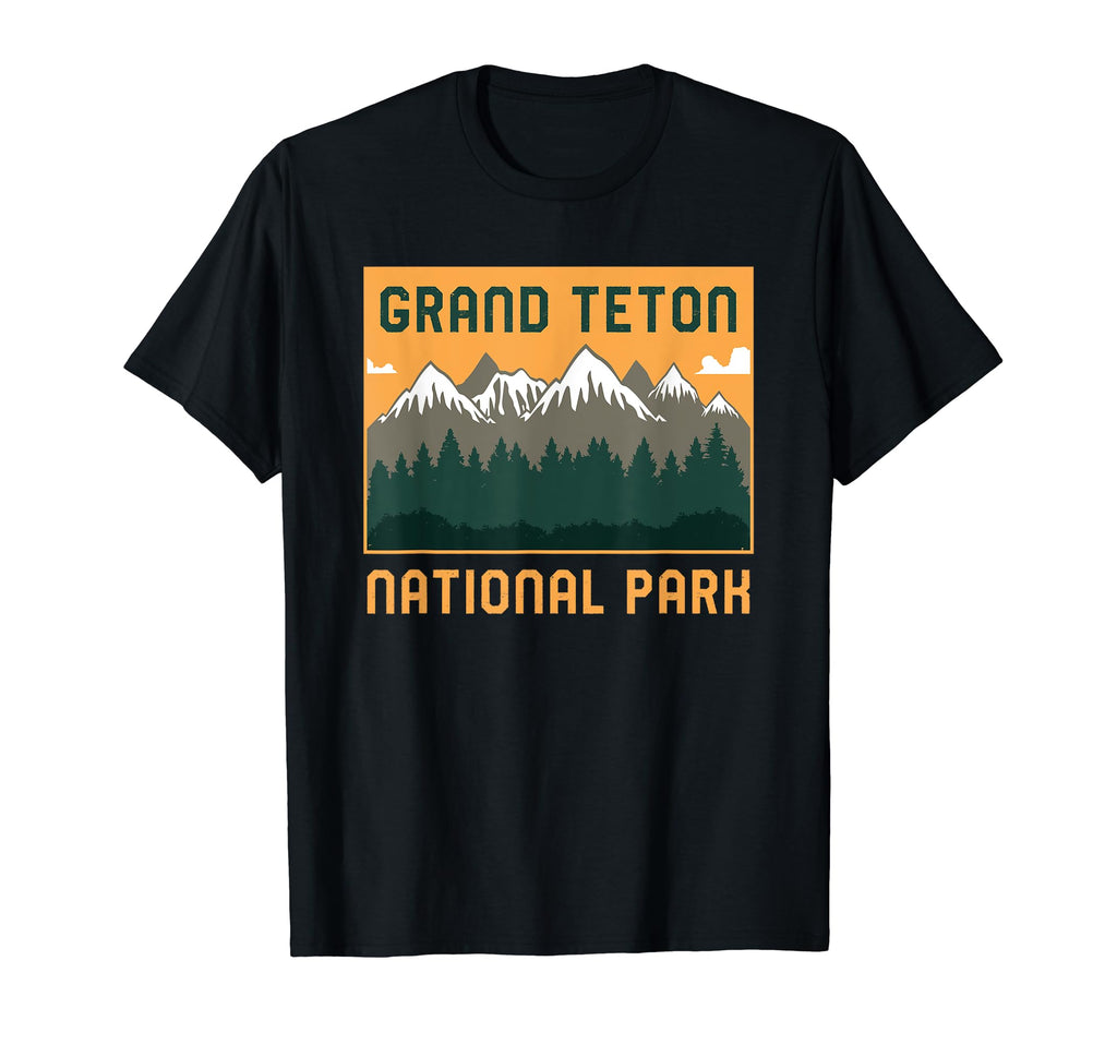 Grand Teton National Park Wyoming T-Shirt - Fun Novelty Design for Adults - T-Shirt, Sweatshirt, Hoodie
