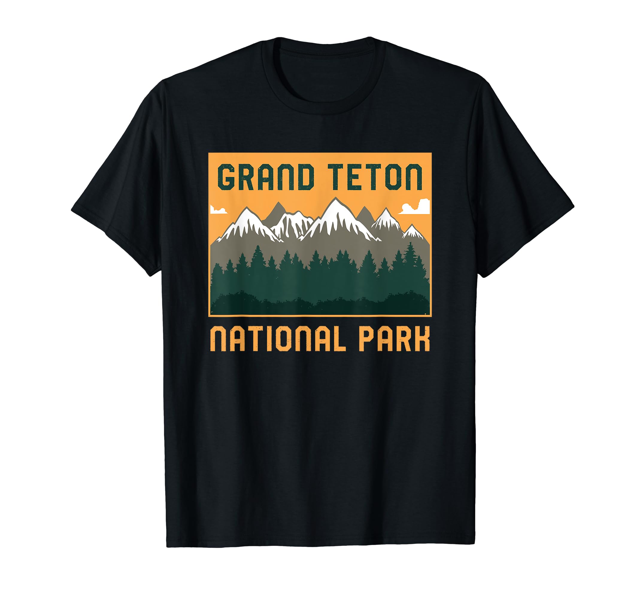 Grand Teton National Park Wyoming T-Shirt - Fun Novelty Design for Adults - T-Shirt, Sweatshirt, Hoodie