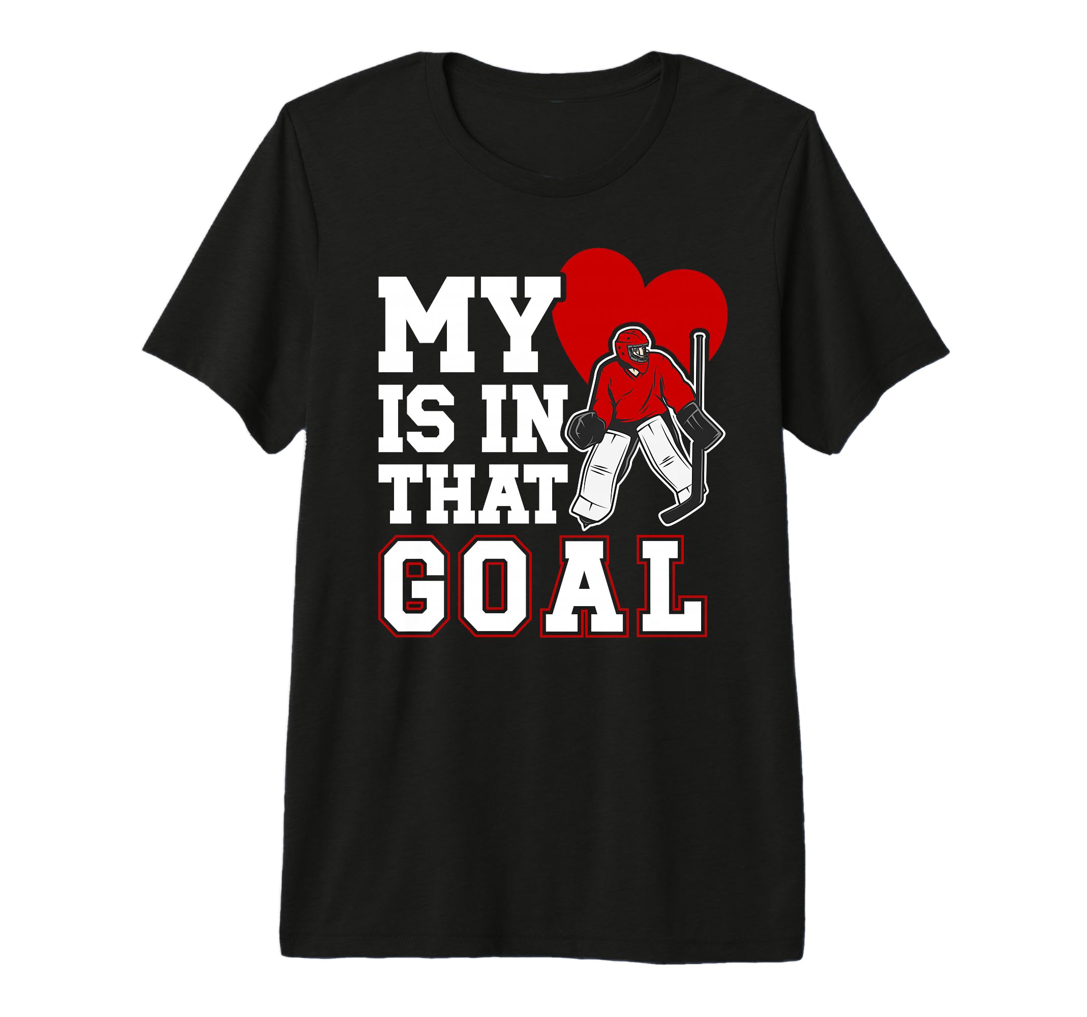 Proud Hockey Goalkeeper Mom Hockey T-Shirt - Trendy Graphic for Adults - T-Shirt, Sweatshirt, Hoodie