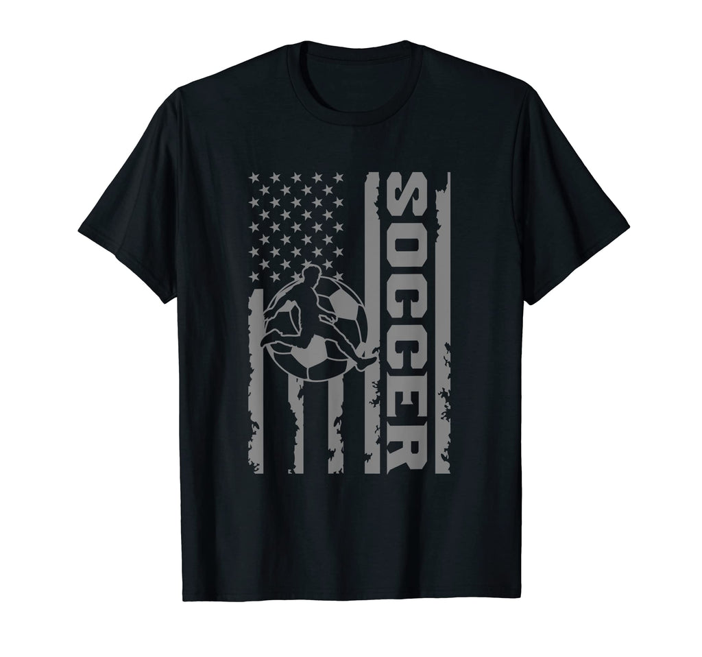 Soccer Player Usa Us American Flag Soccer T-Shirt - Graphic Print Unisex - T-Shirt, Sweatshirt, Hoodie