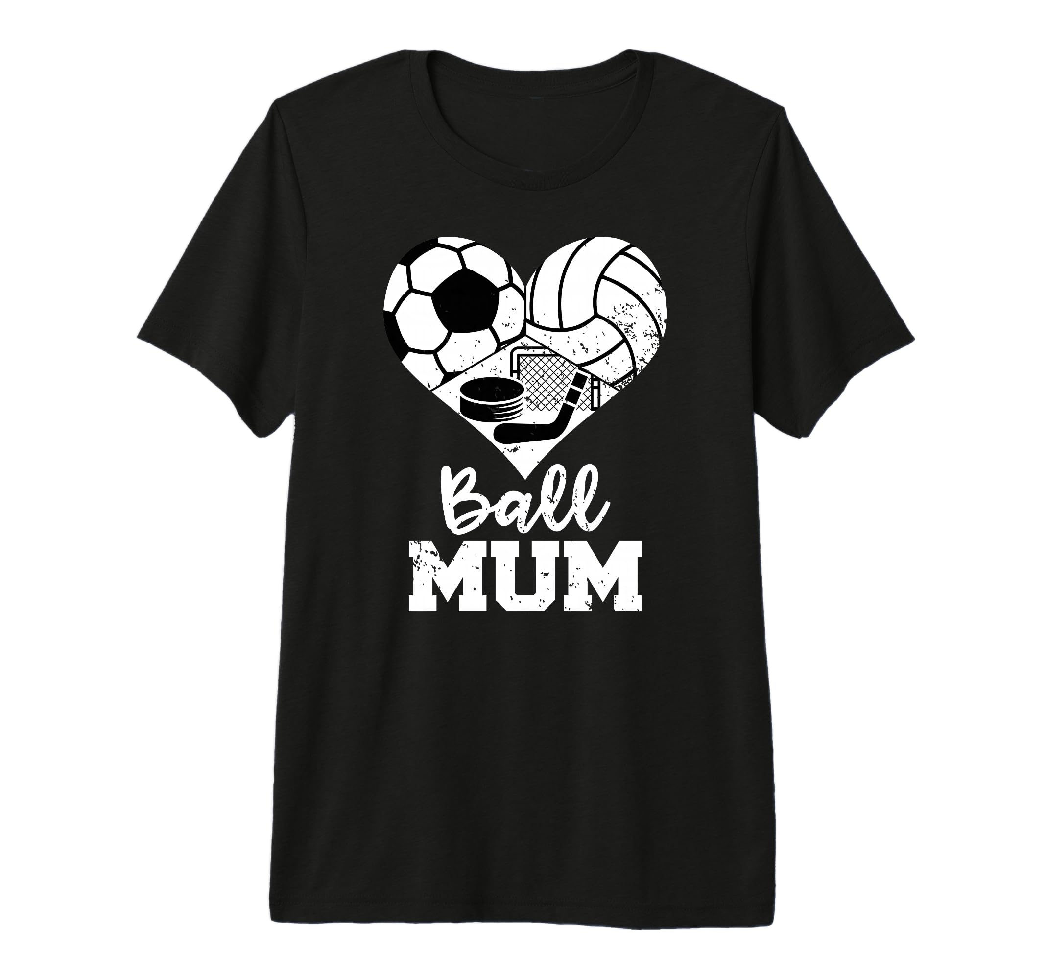 Ball Mum Funny Soccer Volleyball Hockey T-Shirt - Trendy Graphic Unisex - T-Shirt, Sweatshirt, Hoodie