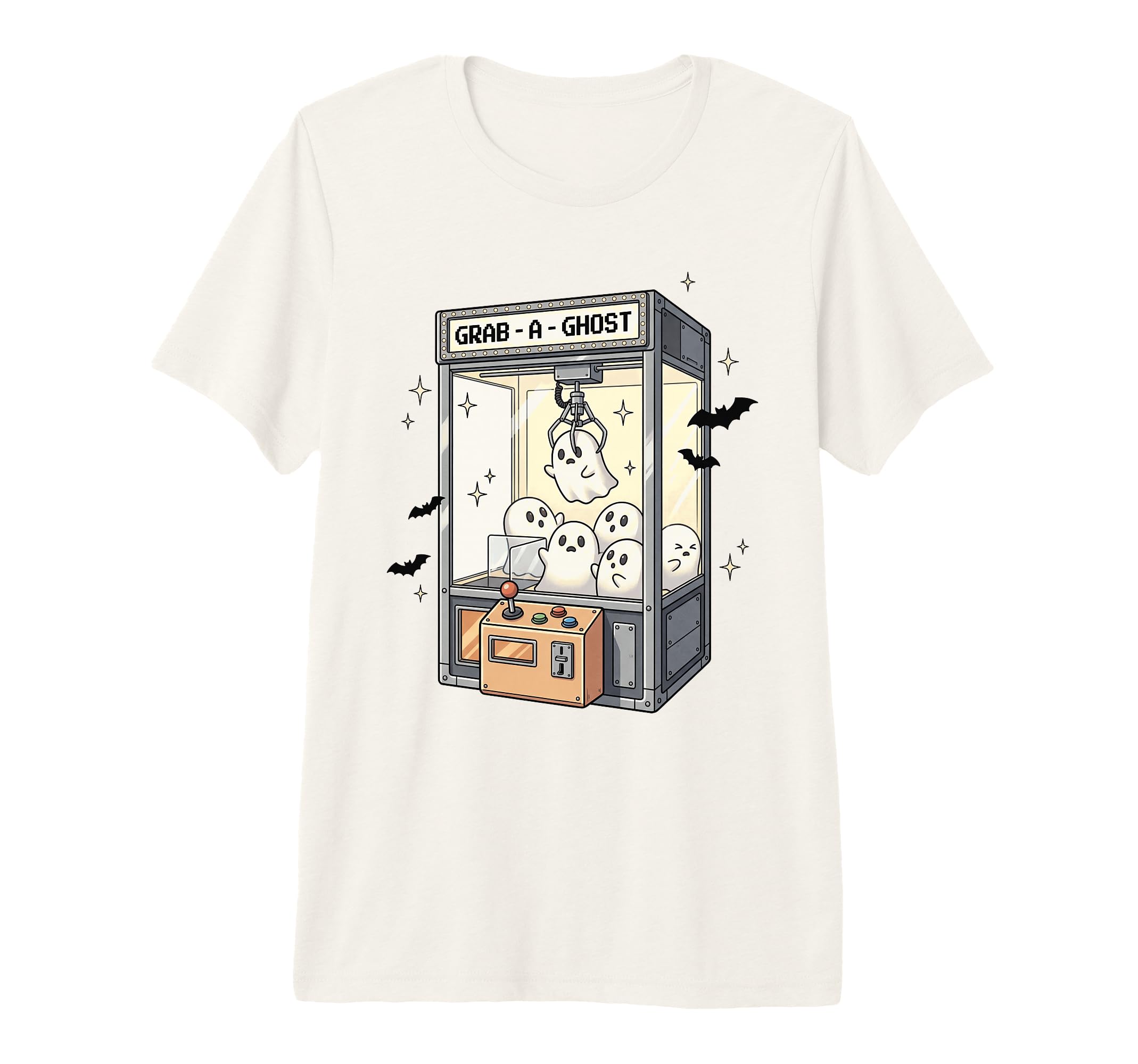Grab Ghost Claw Machine Halloween T-Shirt - Custom Art Print Men Women - T-Shirt, Sweatshirt, Hoodie