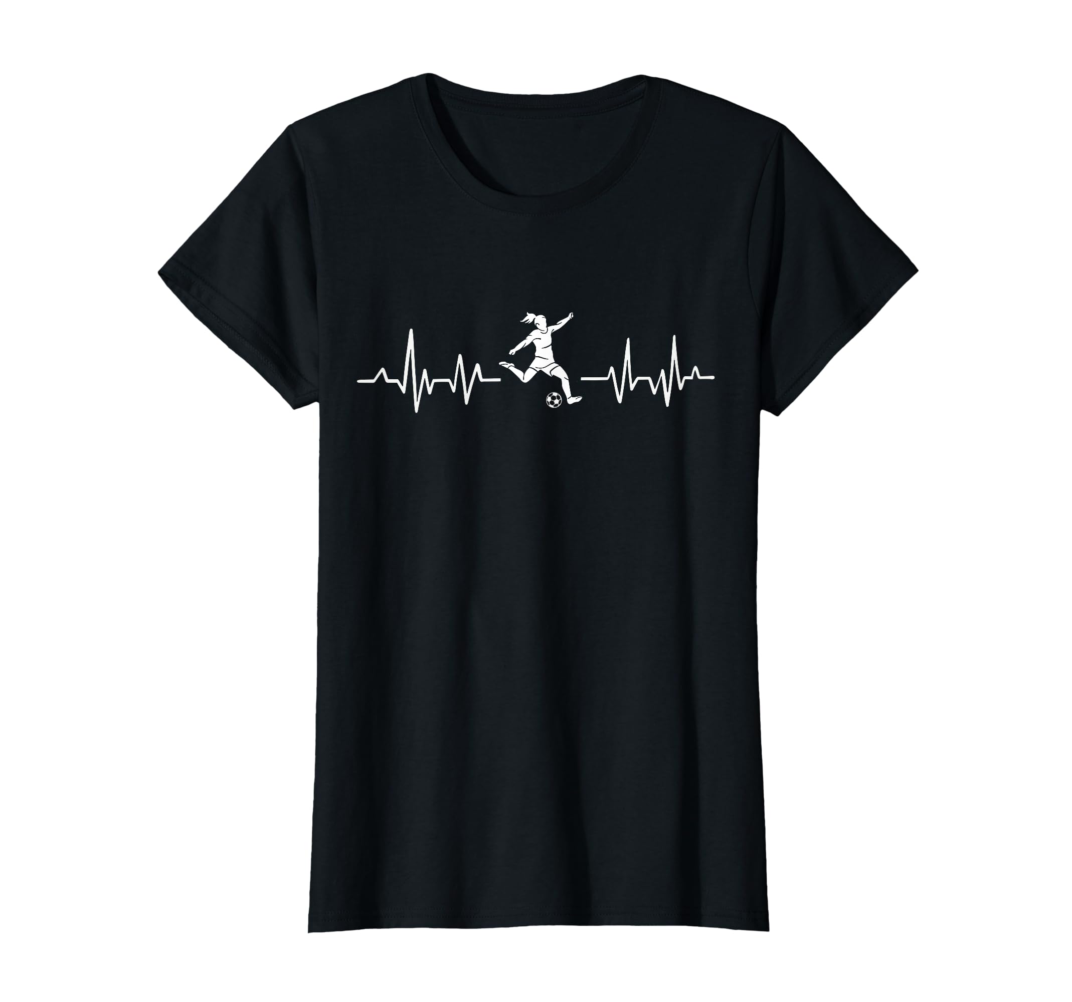 Soccer Player Womens Soccer Heartbeat T-Shirt - Trendy Graphic Unisex - T-Shirt, Sweatshirt, Hoodie