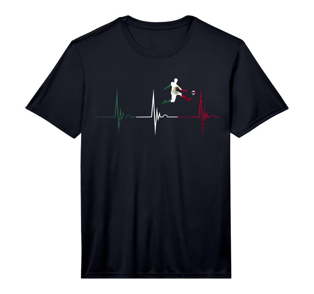 Mexican Flag Mexico Heartbeat Ekg T-Shirt - Unique Graphic for Adults - T-Shirt, Sweatshirt, Hoodie