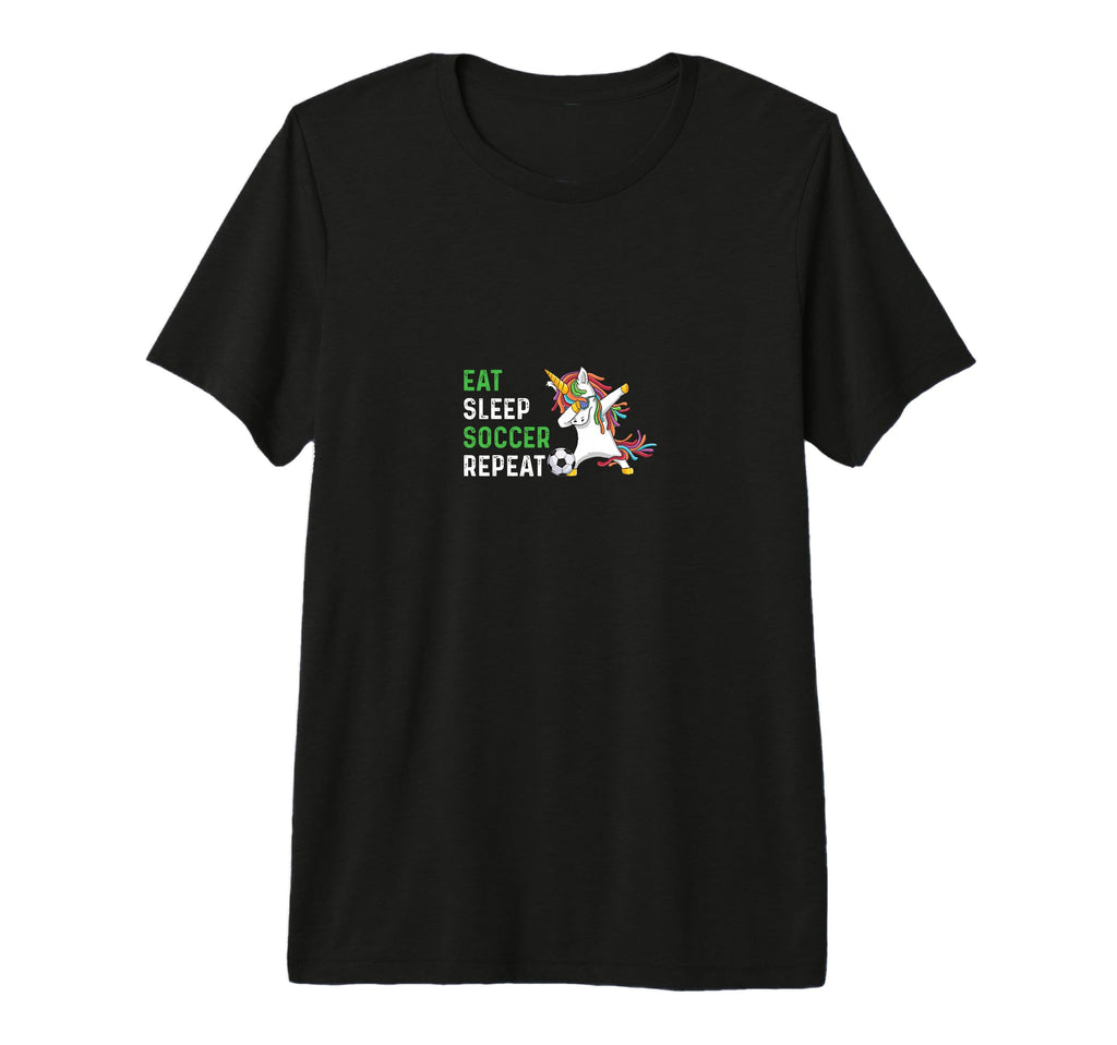 Funny Eat Sleep Soccer Repeat Tri T-Shirt - Aesthetic Graphic for Adults - T-Shirt, Sweatshirt, Hoodie