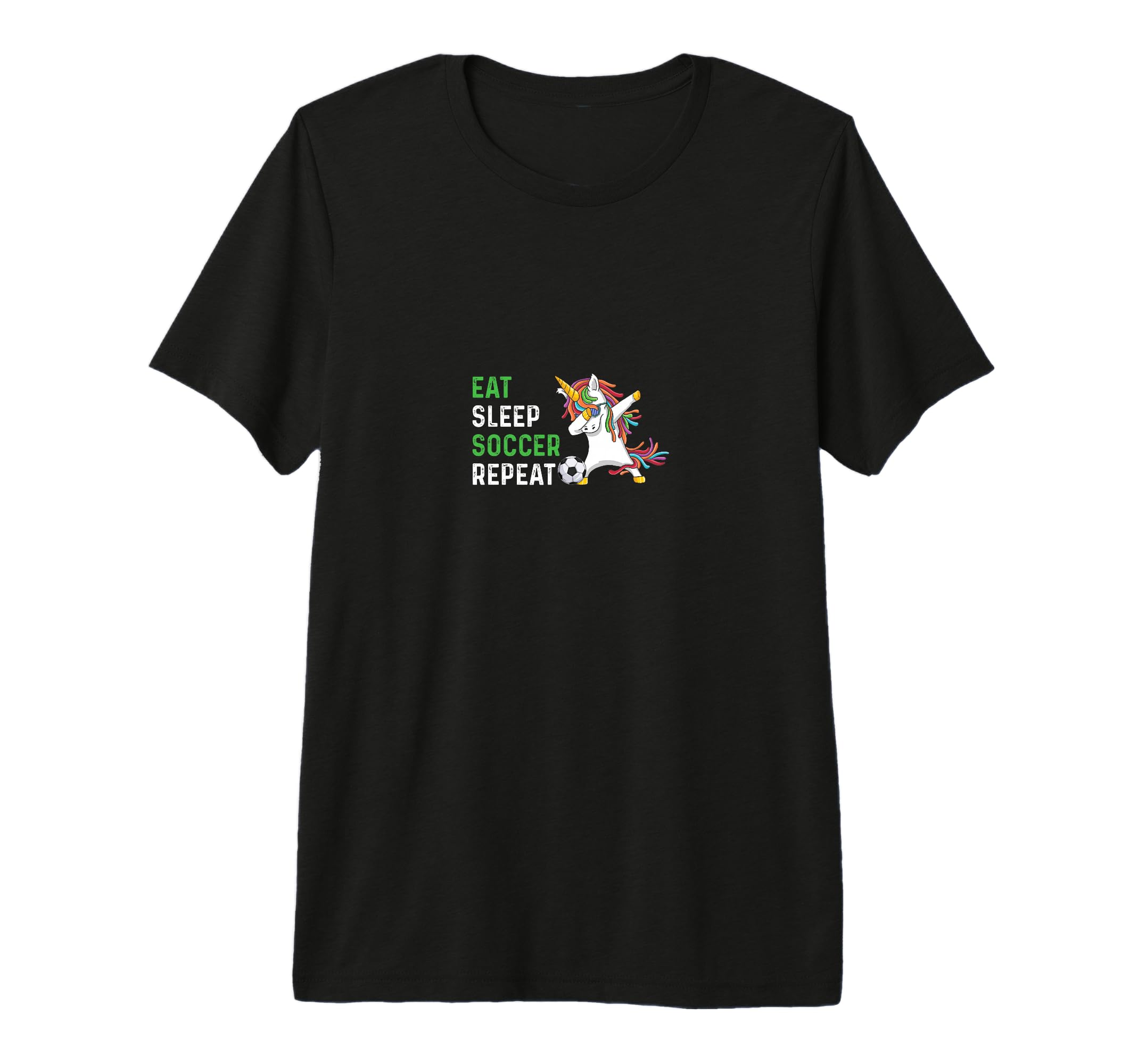 Funny Eat Sleep Soccer Repeat Tri T-Shirt - Aesthetic Graphic for Adults - T-Shirt, Sweatshirt, Hoodie
