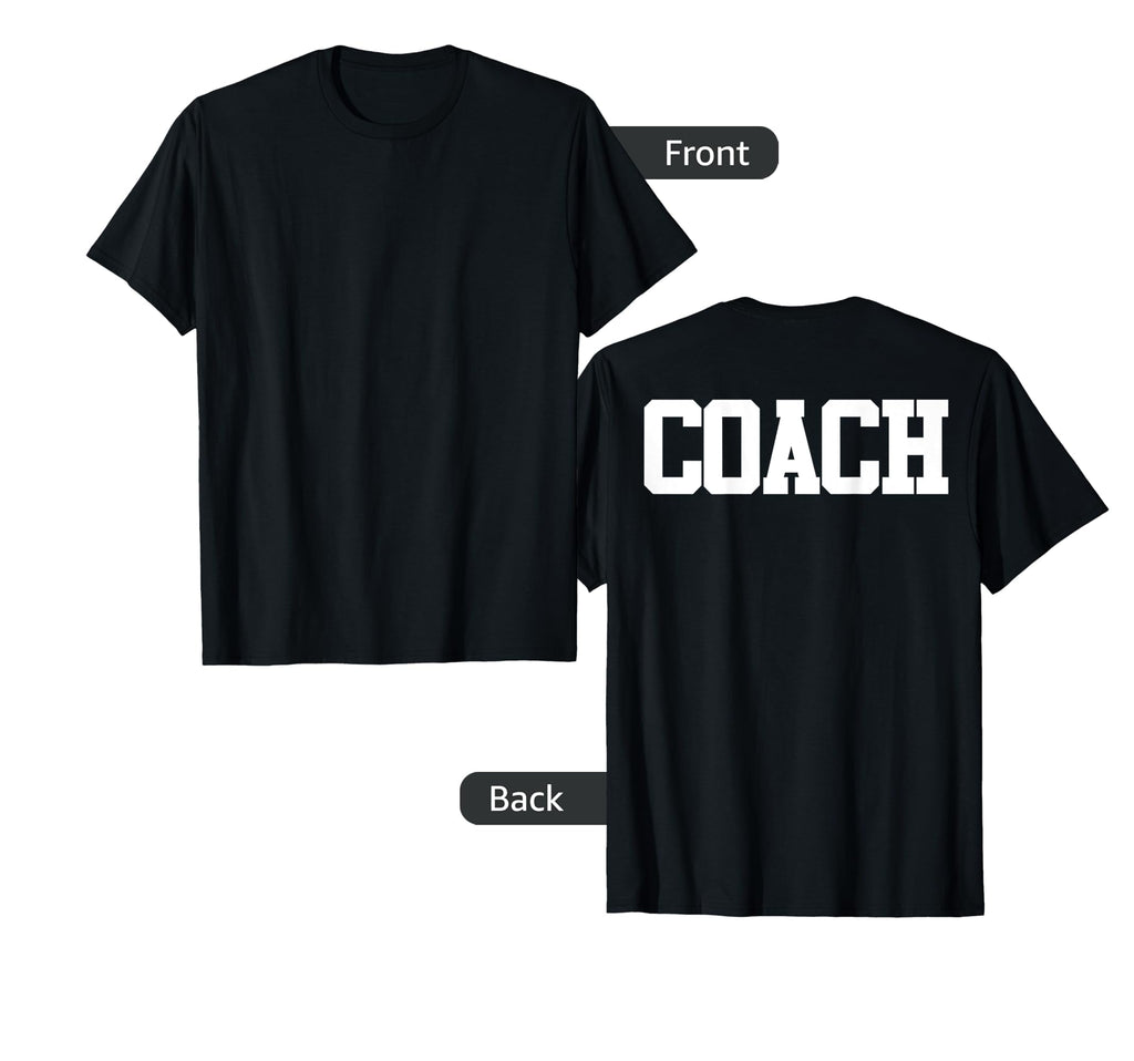 Coach Back Softball Fun Team Coaching T-Shirt - Unique Graphic Men Women - T-Shirt, Sweatshirt, Hoodie