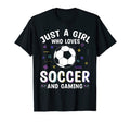 Who Loves Soccer And Gaming T-Shirt - Casual Everyday Wear for Adults - T-Shirt, Sweatshirt, Hoodie
