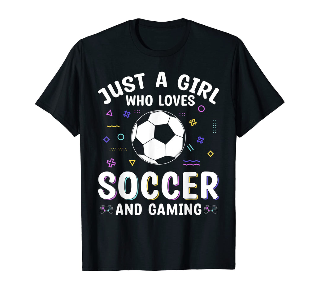 Who Loves Soccer And Gaming T-Shirt - Trendy Graphic for Adults - T-Shirt, Sweatshirt, Hoodie