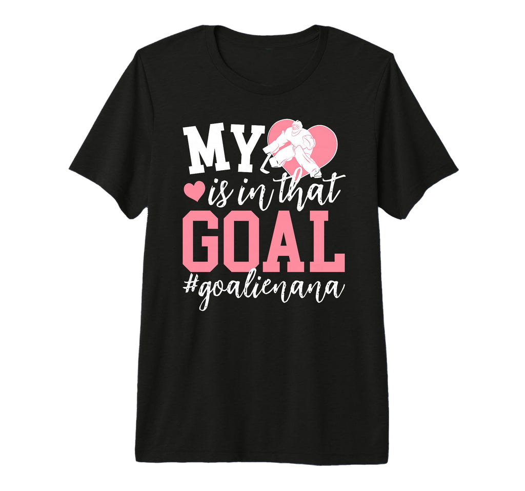 Proud Ice Hockey Goalie Nana Hockey T-Shirt - Minimalist Print Unisex - T-Shirt, Sweatshirt, Hoodie