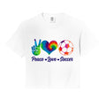 Soccer Tie Dye Peace Love Soccer Sweatshirt - Novelty Apparel Men Women - T-Shirt, Sweatshirt, Hoodie