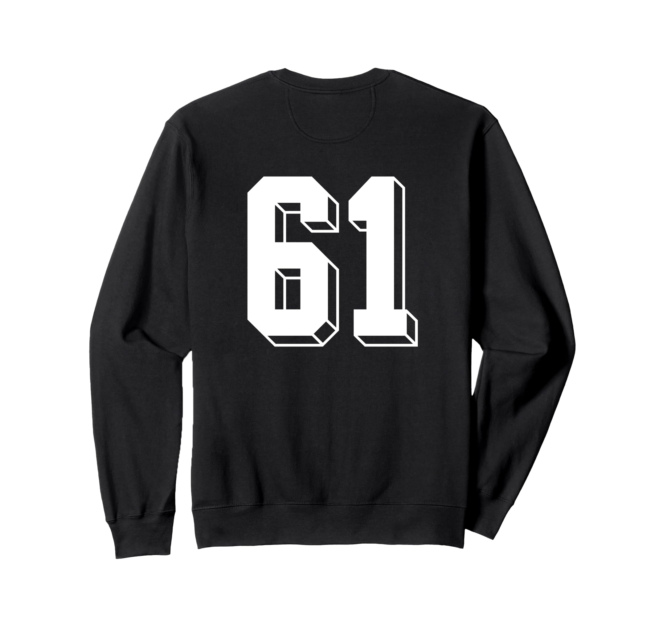 Number 61 Backside 80S 90S Team Sweatshirt - Trendy Graphic Men Women - T-Shirt, Sweatshirt, Hoodie