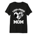 Loud Proud Mom Soccer Hockey Heart T-Shirt - Trendy Graphic for Adults - T-Shirt, Sweatshirt, Hoodie