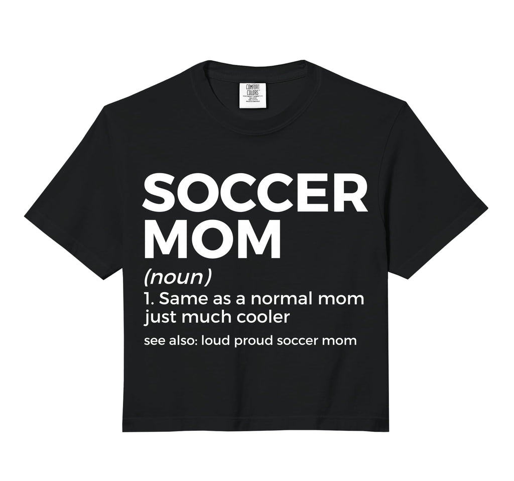 Funny Soccer Mom Definition Loud Proud T-Shirt - Minimalist Print Unisex - T-Shirt, Sweatshirt, Hoodie