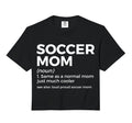 Funny Soccer Mom Definition Loud Proud T-Shirt - Minimalist Print Unisex - T-Shirt, Sweatshirt, Hoodie