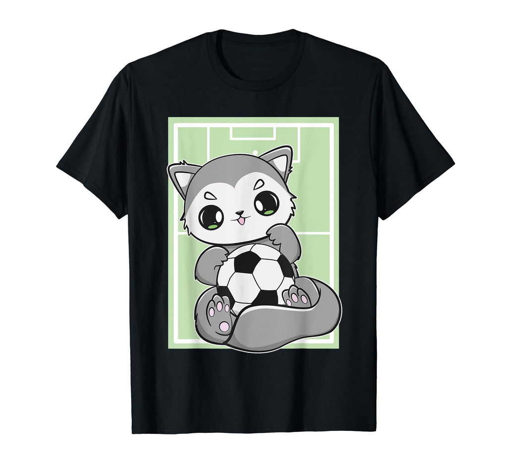 Wolf Soccer Plays Football Team T-Shirt - Aesthetic Graphic Men Women - T-Shirt, Sweatshirt, Hoodie