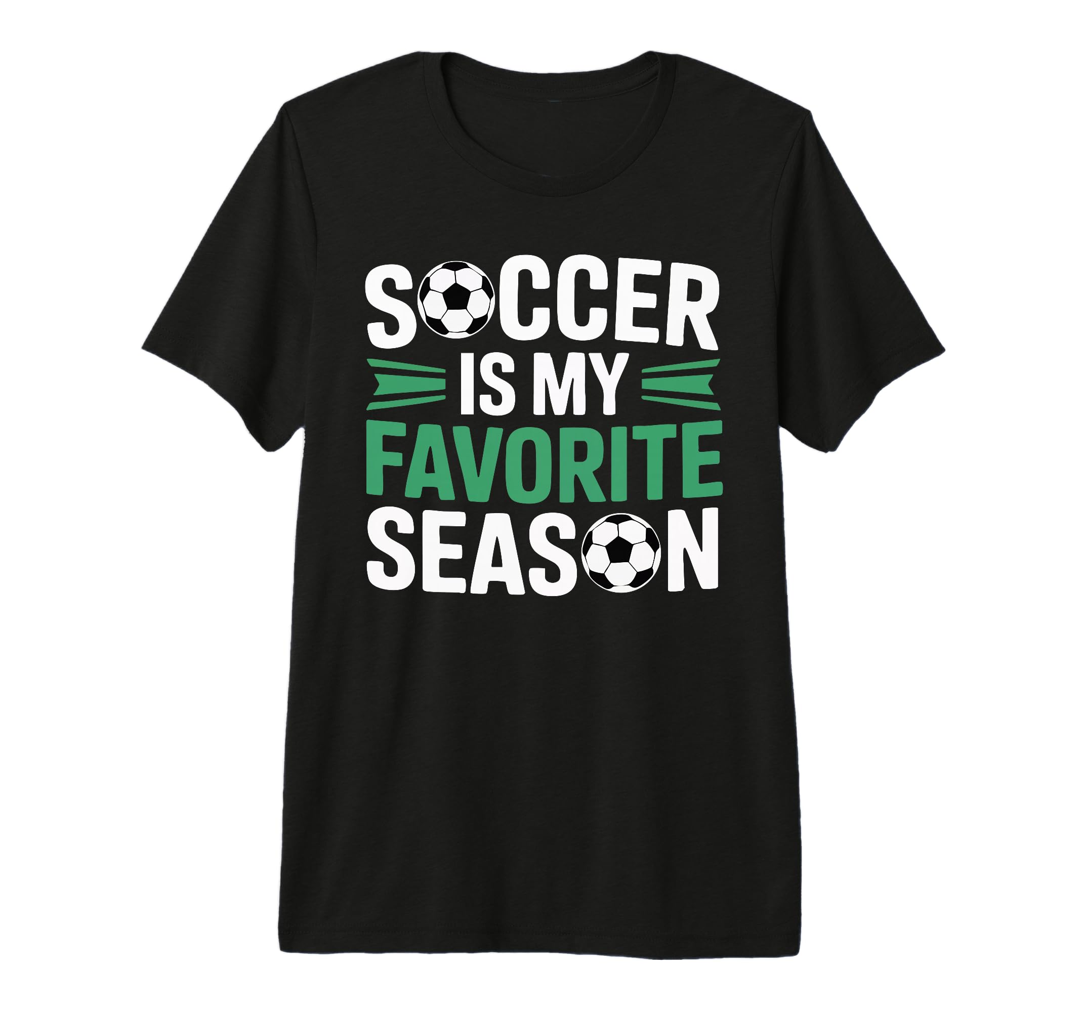 Soccer Is My Favorite Season Tri Blend T-Shirt - Unique Graphic Men Women - T-Shirt, Sweatshirt, Hoodie