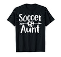 Soccer Aunt Heart Sport Lover T-Shirt - Fun Novelty Design Men Women - T-Shirt, Sweatshirt, Hoodie