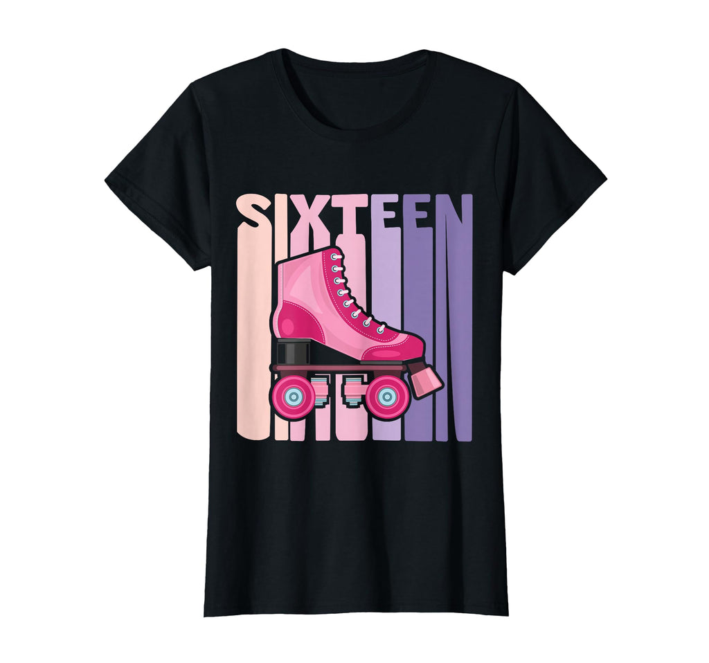 16 Year Old Roller Skating Birthday T-Shirt - Aesthetic Graphic for Adults - T-Shirt, Sweatshirt, Hoodie