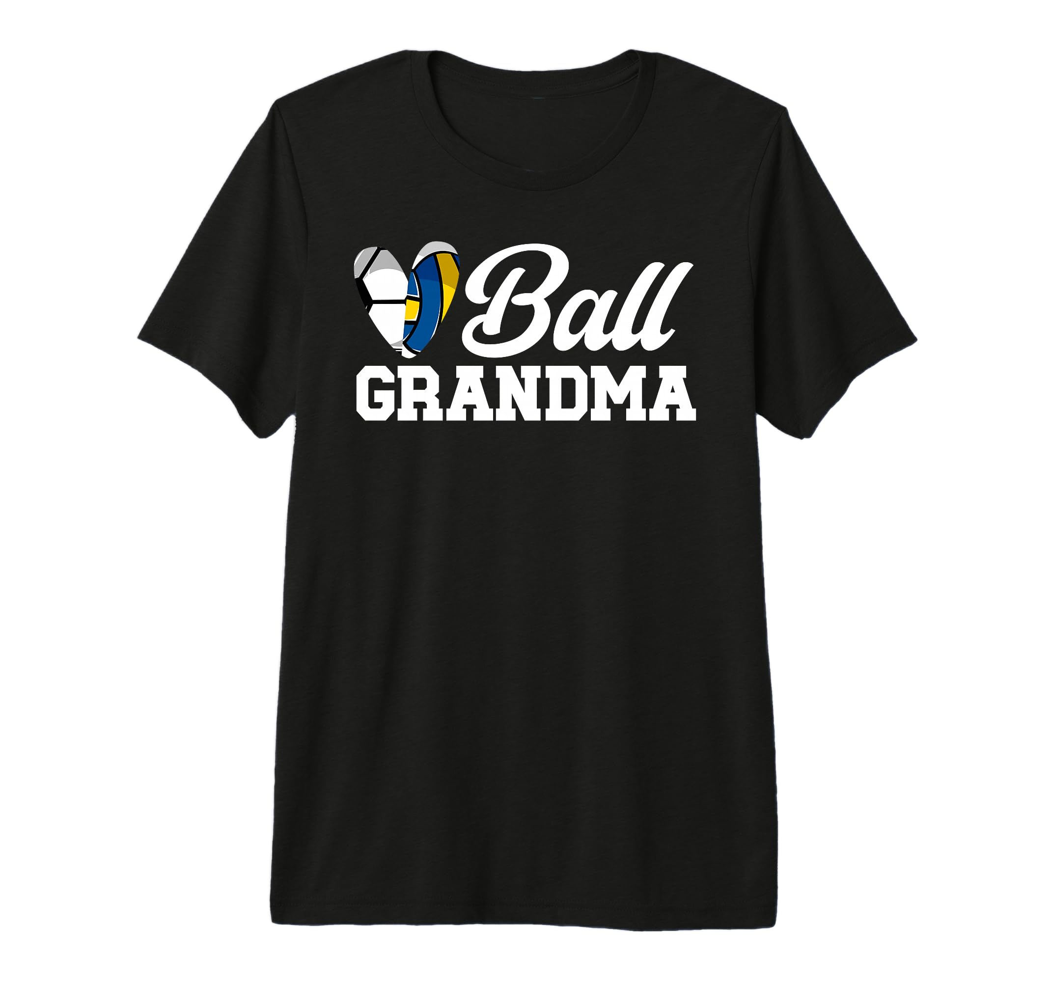 Ball Grandma Heart Volleyball Soccer T-Shirt - Graphic Print Men Women - T-Shirt, Sweatshirt, Hoodie