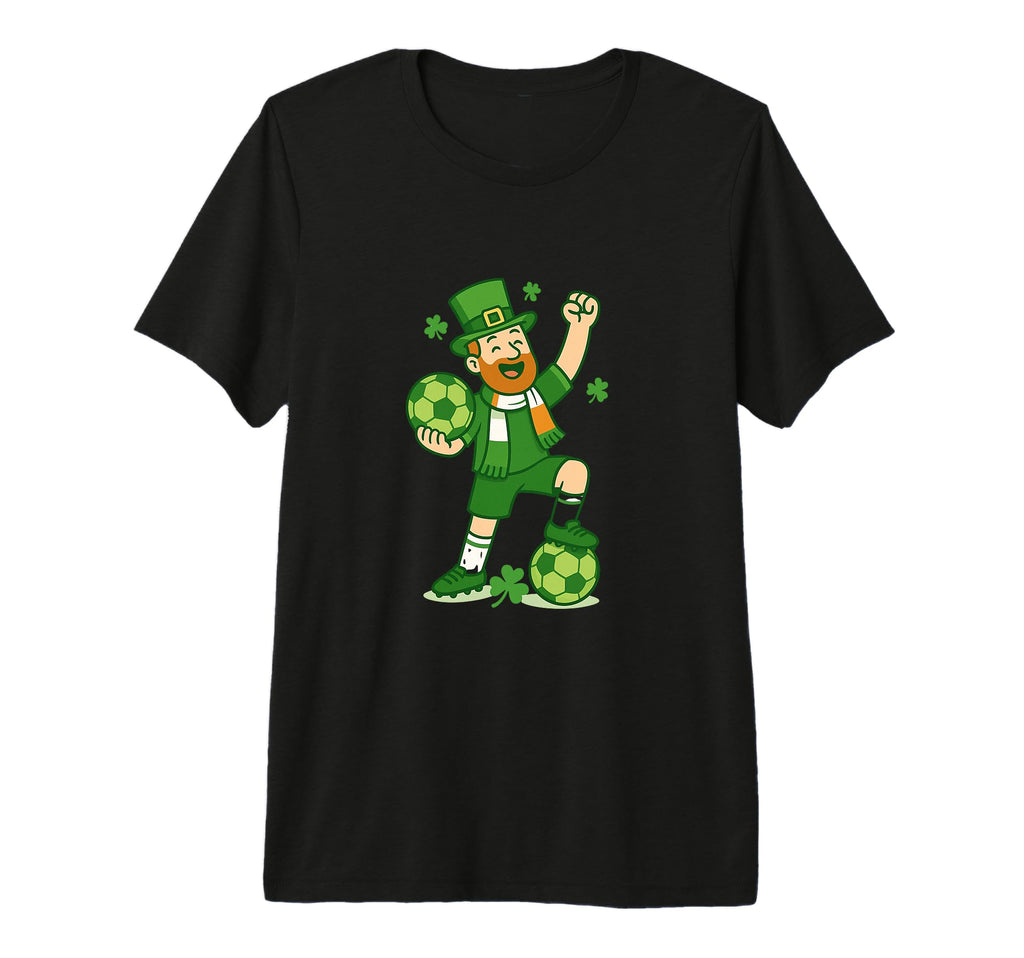 Lucky Irish Soccer Champion St T-Shirt - Minimalist Print for Adults - T-Shirt, Sweatshirt, Hoodie