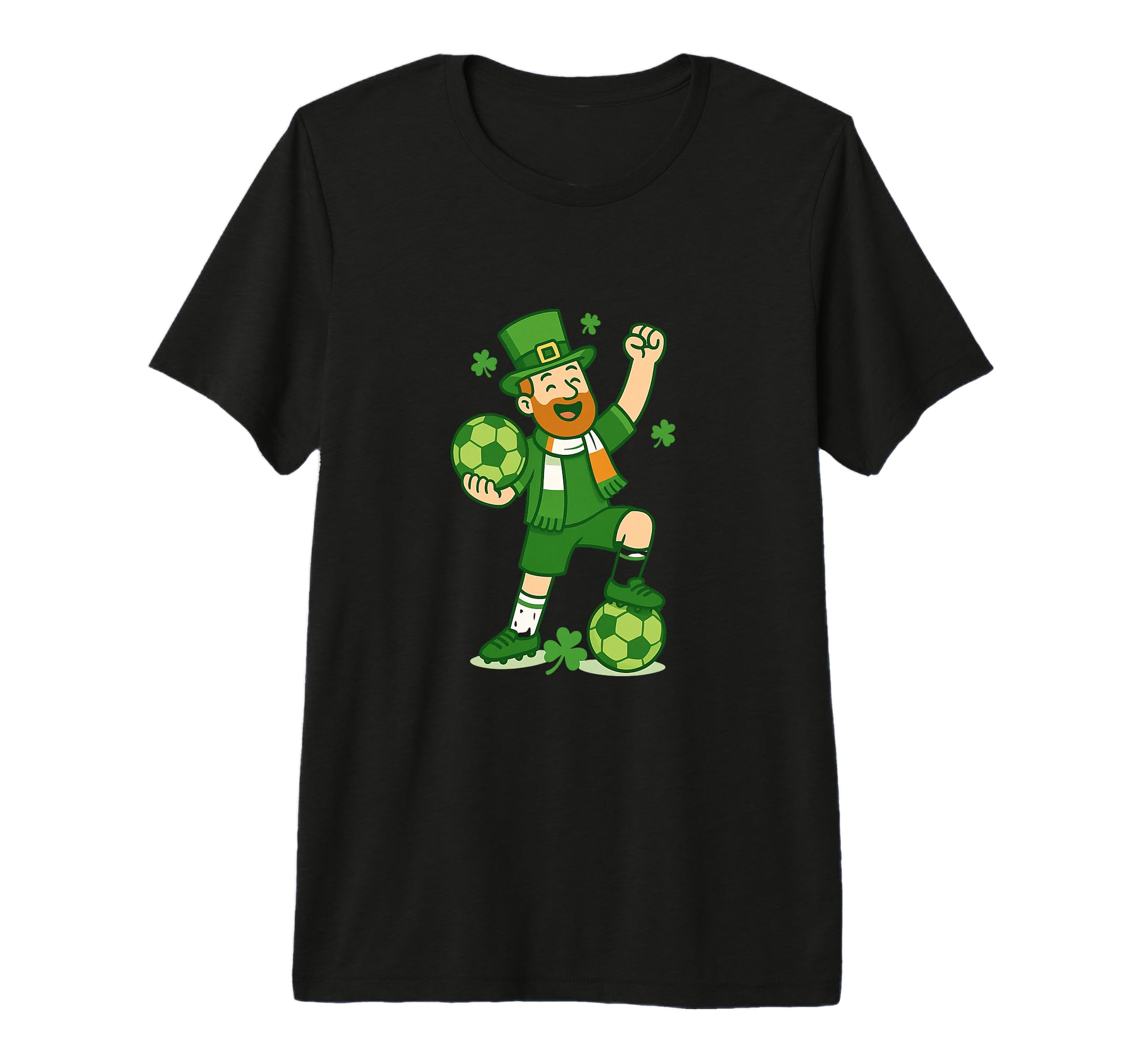 Lucky Irish Soccer Champion St T-Shirt - Minimalist Print for Adults - T-Shirt, Sweatshirt, Hoodie