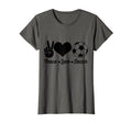 Soccer Player Peace Love Soccer Player T-Shirt - Custom Art Print Men Women - T-Shirt, Sweatshirt, Hoodie