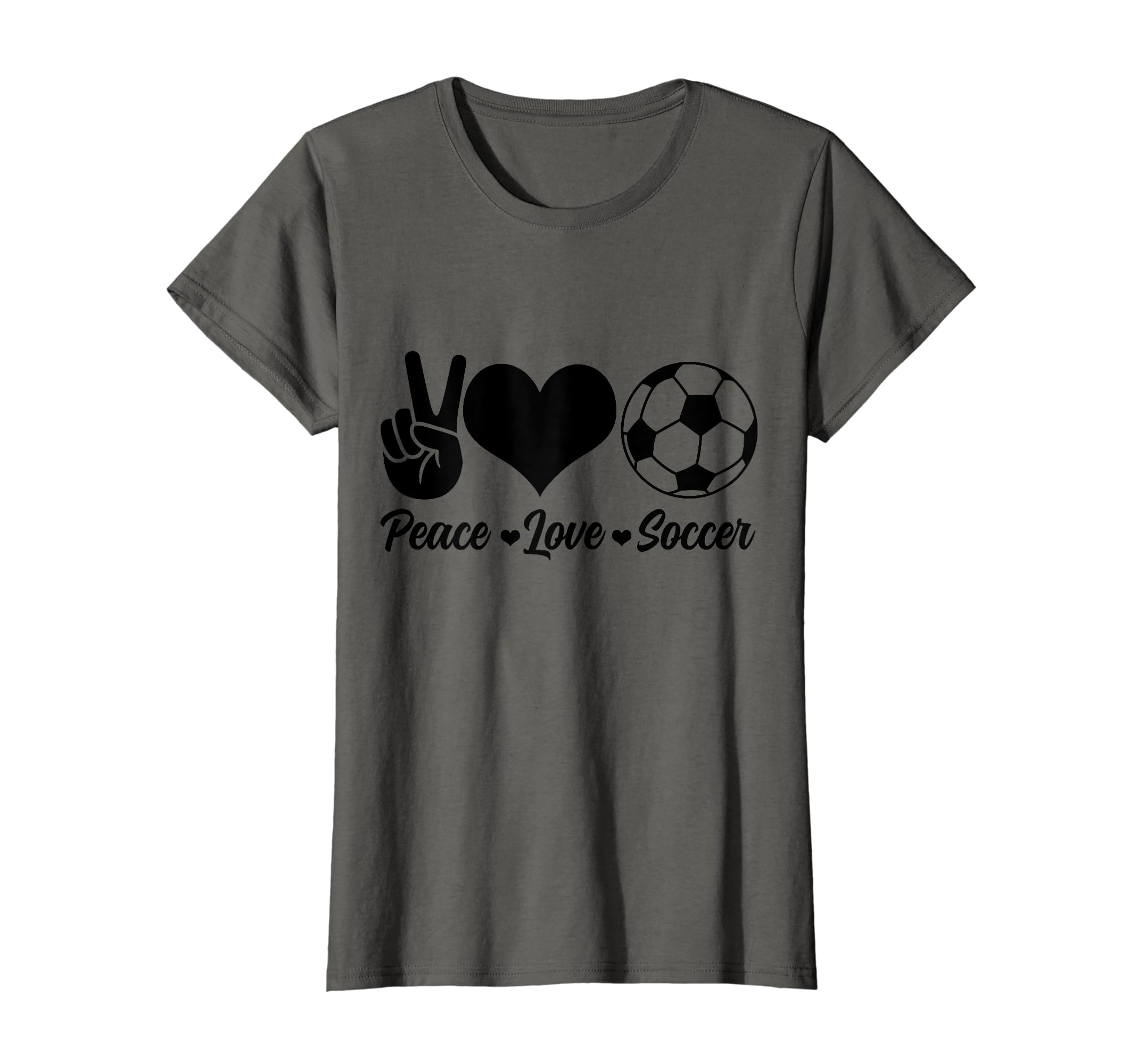 Soccer Player Peace Love Soccer Player T-Shirt - Custom Art Print Men Women - T-Shirt, Sweatshirt, Hoodie