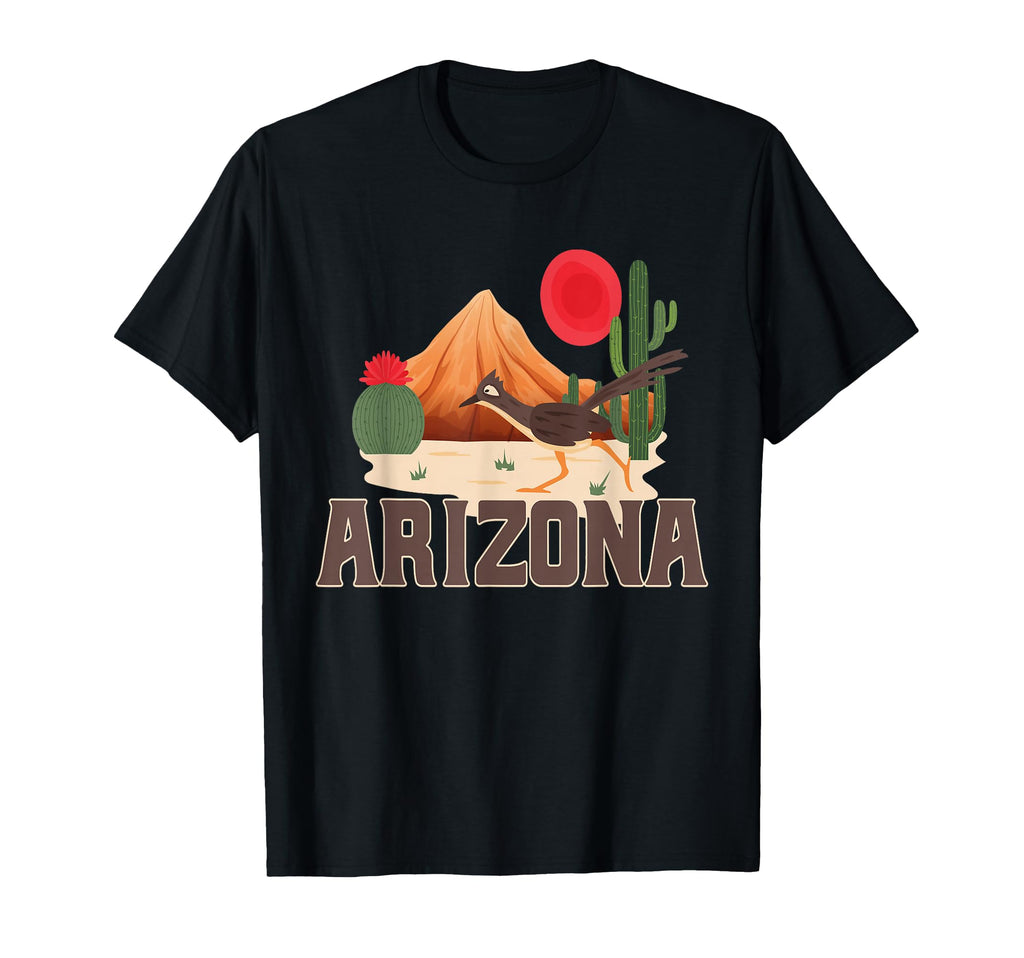 Arizona Roadrunner Boho Desert Cactus T-Shirt - Graphic Print for Adults - T-Shirt, Sweatshirt, Hoodie