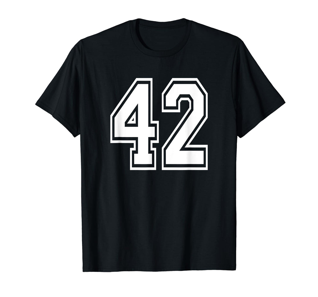 Number 42 Numbered Uniform Sports T-Shirt - Trendy Graphic for Adults - T-Shirt, Sweatshirt, Hoodie